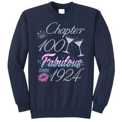 Cute Chapter 100th Birthday Fabulous Since 1924 Sweatshirt