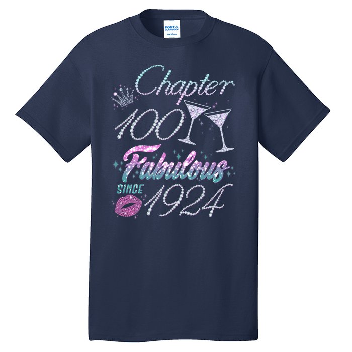 Cute Chapter 100th Birthday Fabulous Since 1924 Tall T-Shirt