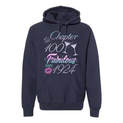 Cute Chapter 100th Birthday Fabulous Since 1924 Premium Hoodie