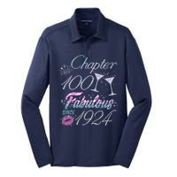 Cute Chapter 100th Birthday Fabulous Since 1924 Silk Touch Performance Long Sleeve Polo