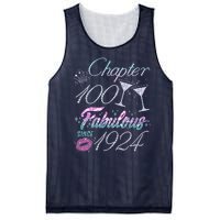 Cute Chapter 100th Birthday Fabulous Since 1924 Mesh Reversible Basketball Jersey Tank