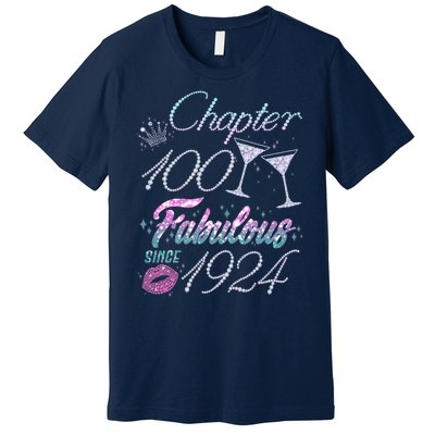 Cute Chapter 100th Birthday Fabulous Since 1924 Premium T-Shirt