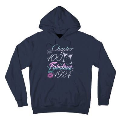 Cute Chapter 100th Birthday Fabulous Since 1924 Tall Hoodie