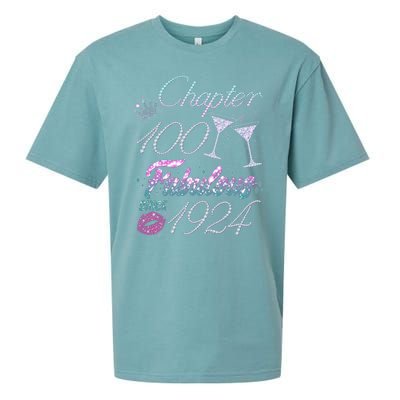 Cute Chapter 100th Birthday Fabulous Since 1924 Sueded Cloud Jersey T-Shirt