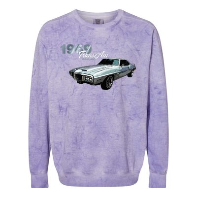 Classic Cars 1969 Am Debut Year Muscle Cars Colorblast Crewneck Sweatshirt