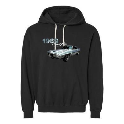 Classic Cars 1969 Am Debut Year Muscle Cars Garment-Dyed Fleece Hoodie