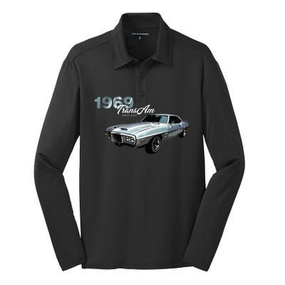 Classic Cars 1969 Am Debut Year Muscle Cars Silk Touch Performance Long Sleeve Polo