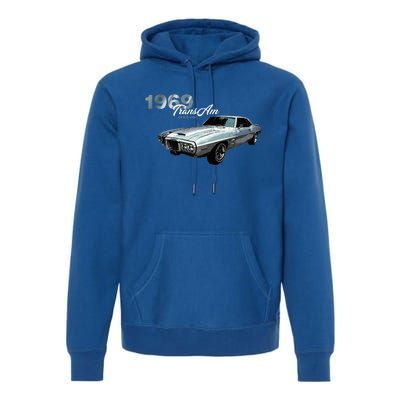 Classic Cars 1969 Am Debut Year Muscle Cars Premium Hoodie