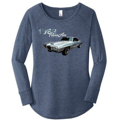 Classic Cars 1969 Am Debut Year Muscle Cars Women's Perfect Tri Tunic Long Sleeve Shirt