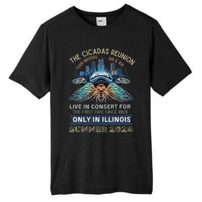 Cicada Concert 2024 Illinois Cicada Broods Tall Fusion ChromaSoft Performance T-Shirt