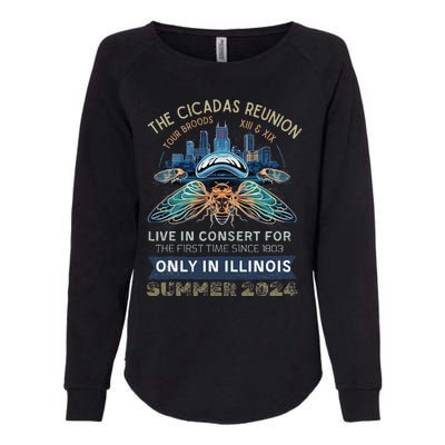 Cicada Concert 2024 Illinois Cicada Broods Womens California Wash Sweatshirt