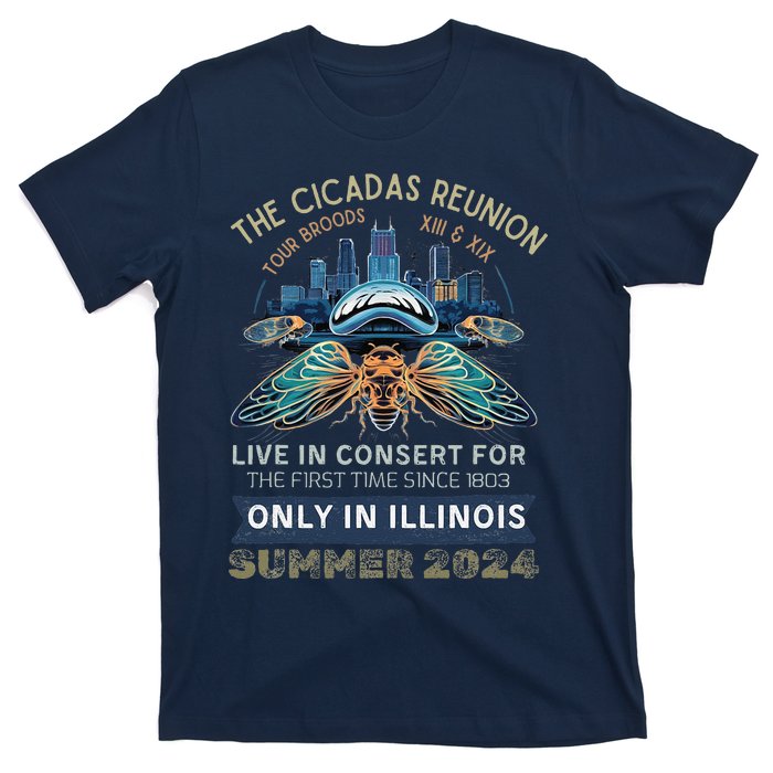 Cicada Concert 2024 Illinois Cicada Broods T-Shirt