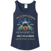 Cicada Concert 2024 Illinois Cicada Broods Ladies Essential Tank