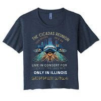 Cicada Concert 2024 Illinois Cicada Broods Women's Crop Top Tee