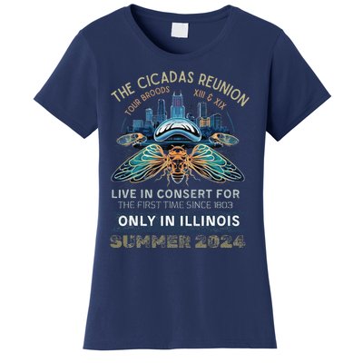 Cicada Concert 2024 Illinois Cicada Broods Women's T-Shirt