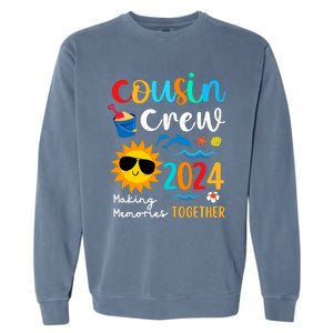 Cousin Crew 2024 Summer Vacation Beach Family Trips Matching Garment-Dyed Sweatshirt