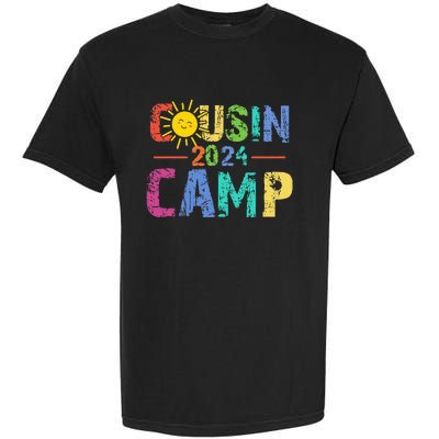 Cousin Camp 2024 Family Vacation Summer Camping Garment-Dyed Heavyweight T-Shirt