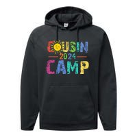 Cousin Camp 2024 Family Vacation Summer Camping Performance Fleece Hoodie