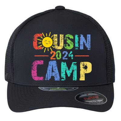 Cousin Camp 2024 Family Vacation Summer Camping Flexfit Unipanel Trucker Cap