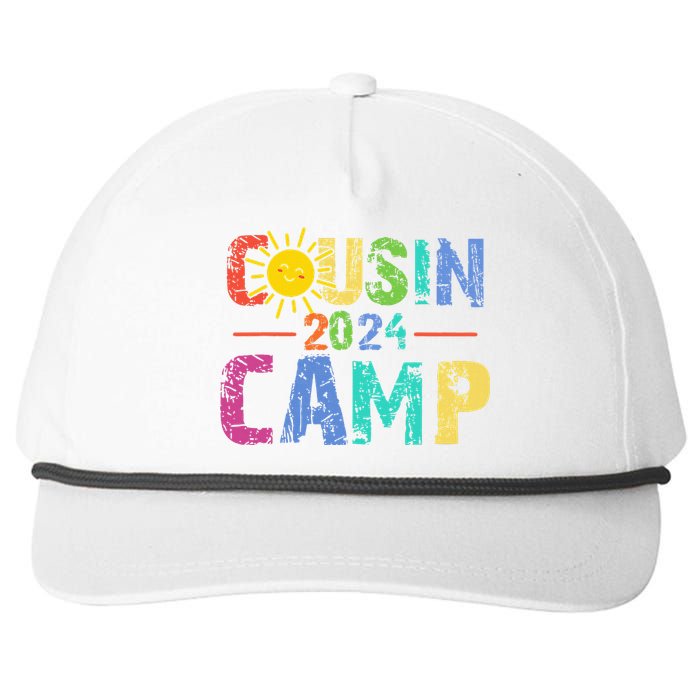 Cousin Camp 2024 Family Vacation Summer Camping Snapback Five-Panel Rope Hat