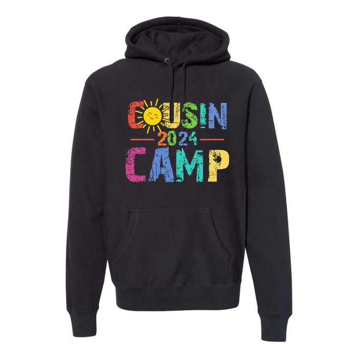 Cousin Camp 2024 Family Vacation Summer Camping Premium Hoodie