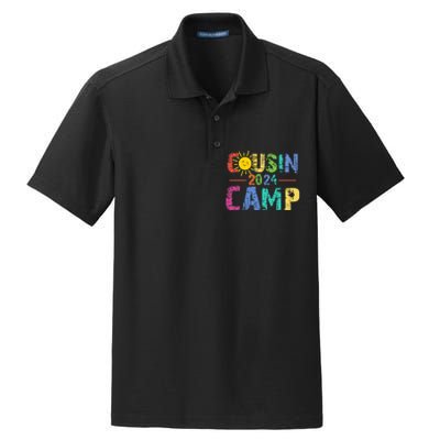 Cousin Camp 2024 Family Vacation Summer Camping Dry Zone Grid Polo