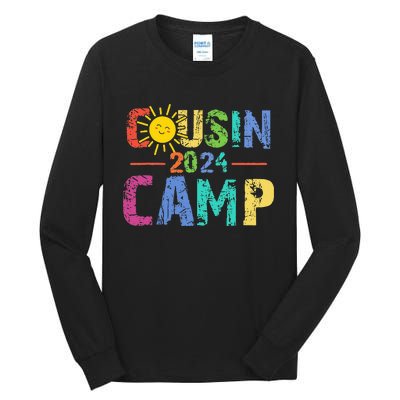 Cousin Camp 2024 Family Vacation Summer Camping Tall Long Sleeve T-Shirt