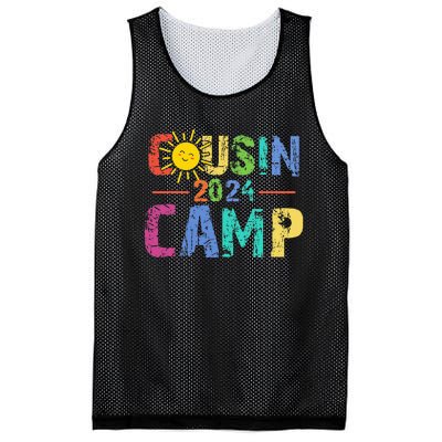 Cousin Camp 2024 Family Vacation Summer Camping Mesh Reversible Basketball Jersey Tank