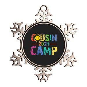 Cousin Camp 2024 Family Vacation Summer Camping Metallic Star Ornament