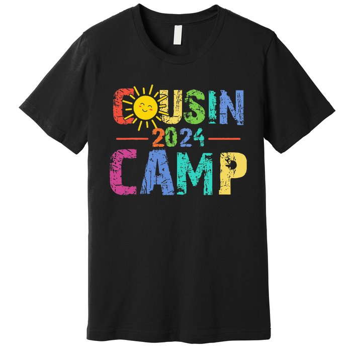 Cousin Camp 2024 Family Vacation Summer Camping Premium T-Shirt