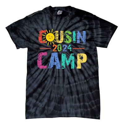 Cousin Camp 2024 Family Vacation Summer Camping Tie-Dye T-Shirt