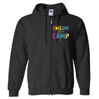 Cousin Camp 2024 Family Vacation Summer Camping Full Zip Hoodie