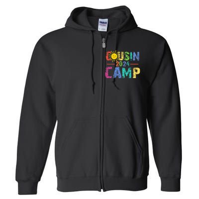 Cousin Camp 2024 Family Vacation Summer Camping Full Zip Hoodie