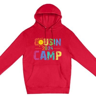 Cousin Camp 2024 Family Vacation Summer Camping Premium Pullover Hoodie