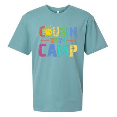 Cousin Camp 2024 Family Vacation Summer Camping Sueded Cloud Jersey T-Shirt