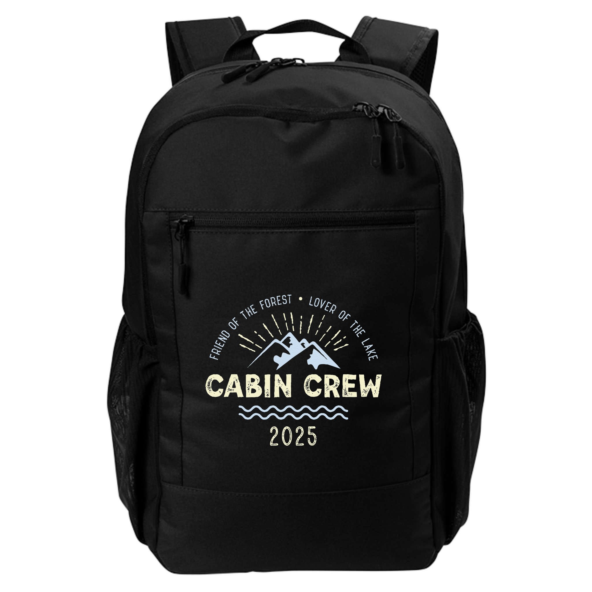 Cabin Crew 2025 Family Mountain Cabin Friends Group Vacation Backpack