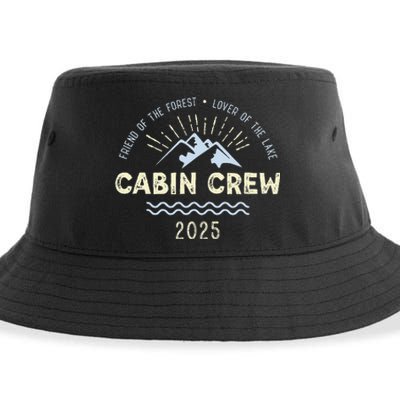 Cabin Crew 2025 Family Mountain Cabin Friends Group Vacation Sustainable Bucket Hat