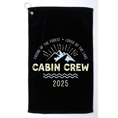 Cabin Crew 2025 Family Mountain Cabin Friends Group Vacation Golf Towel