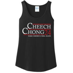 Cheech & Chong ’24 Make America Chill Again Ladies Essential Tank