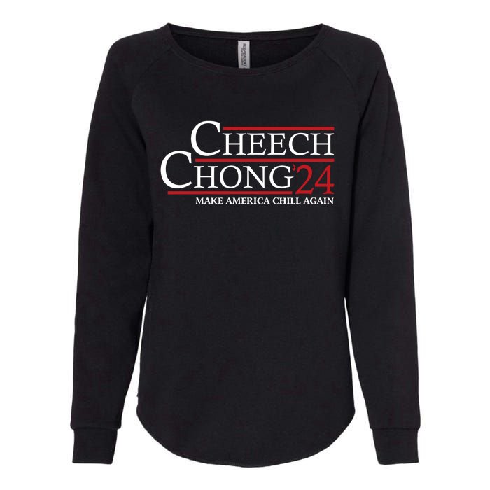 Cheech & Chong ’24 Make America Chill Again Womens California Wash Sweatshirt