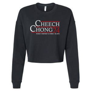 Cheech & Chong ’24 Make America Chill Again Cropped Pullover Crew