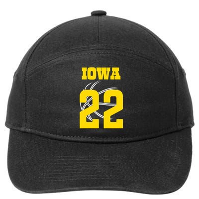 Caitlyn Clark 22 Iowa 7-Panel Snapback Hat