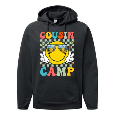 Cousin Camp 2024 Family Vacation Summer Camping Crew Cute Performance Fleece Hoodie