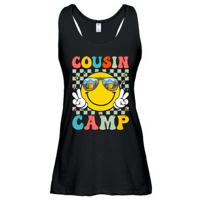 Cousin Camp 2024 Family Vacation Summer Camping Crew Cute Ladies Essential Flowy Tank