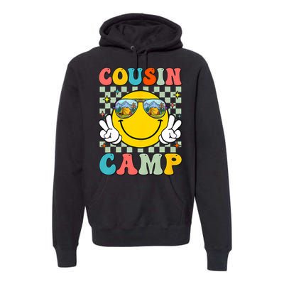 Cousin Camp 2024 Family Vacation Summer Camping Crew Cute Premium Hoodie