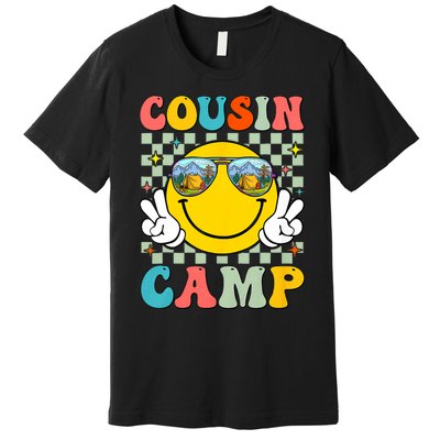 Cousin Camp 2024 Family Vacation Summer Camping Crew Cute Premium T-Shirt