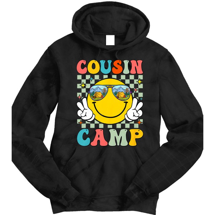 Cousin Camp 2024 Family Vacation Summer Camping Crew Cute Tie Dye Hoodie