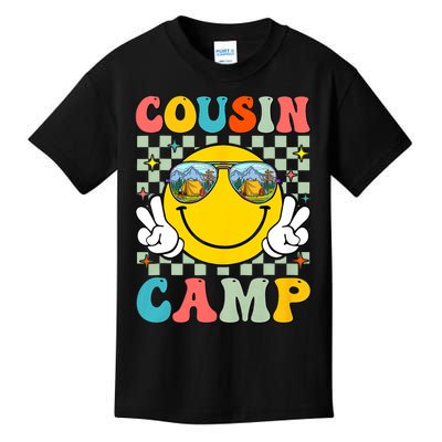 Cousin Camp 2024 Family Vacation Summer Camping Crew Cute Kids T-Shirt