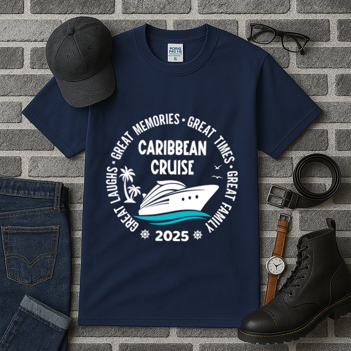 Caribbean Cruise 2025 Vacation Trip Matching Family Group Tall T-Shirt