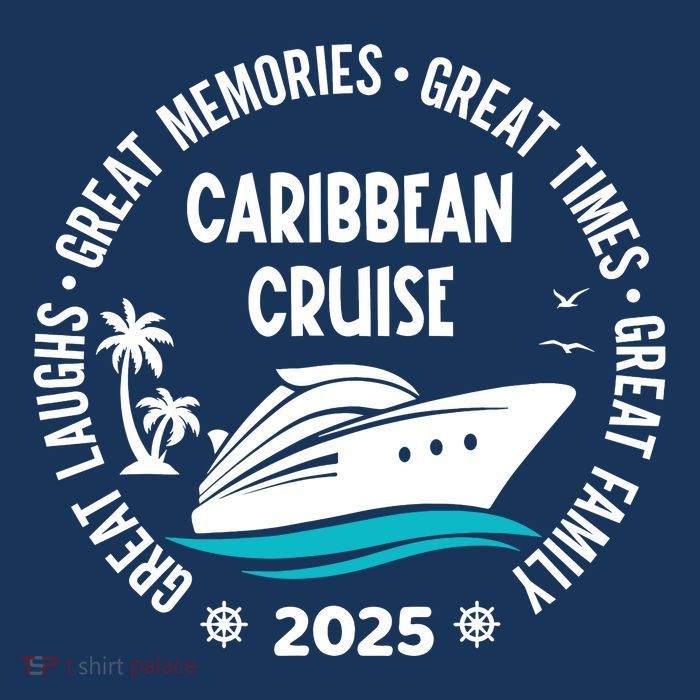 Caribbean Cruise 2025 Vacation Trip Matching Family Group Flatbill Hat